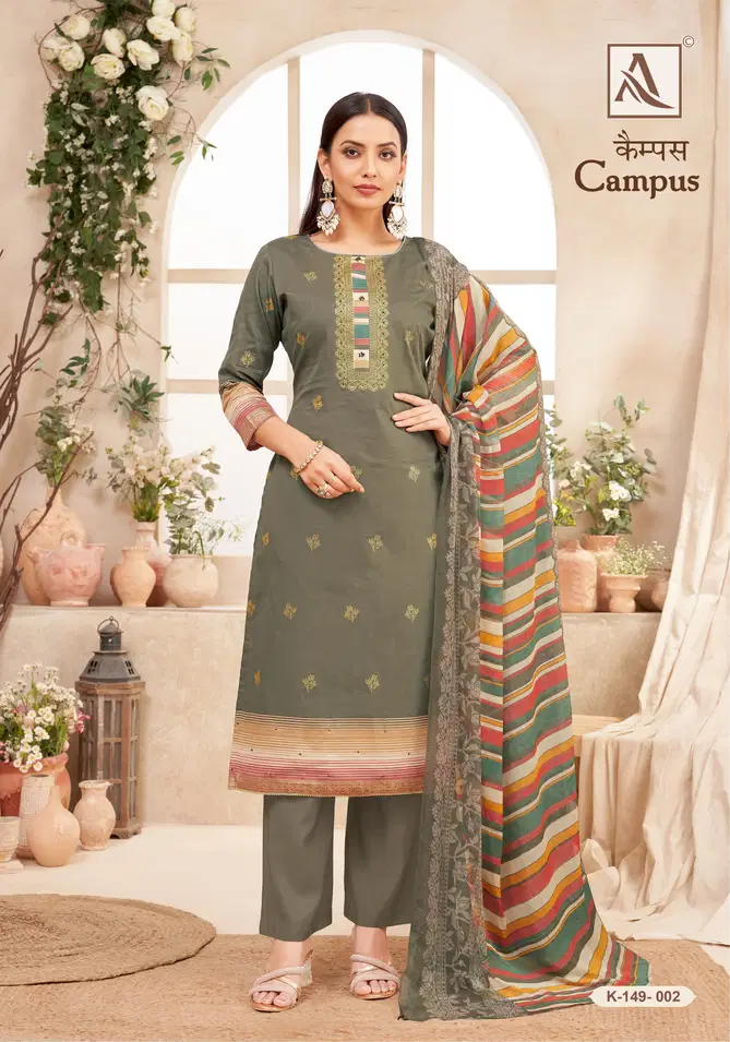 Campus By Alok Siuit Printed Designer Dress Material Wholesale Shop In Surat